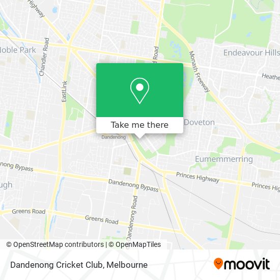 Dandenong Cricket Club map