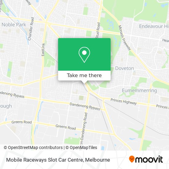 Mobile Raceways Slot Car Centre map