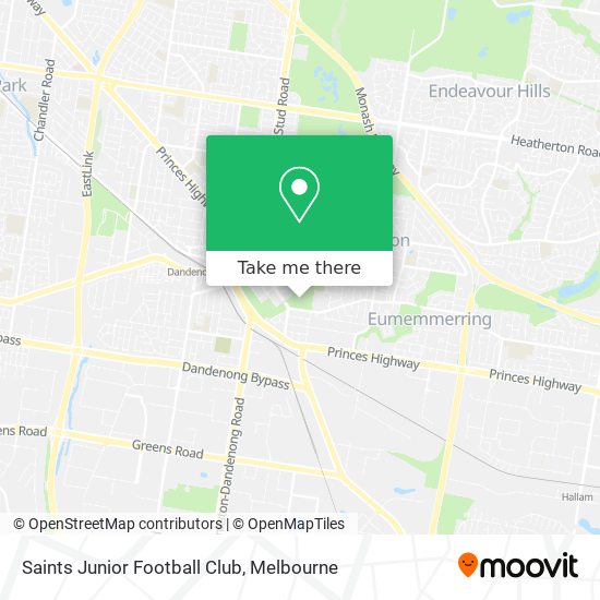 Saints Junior Football Club map