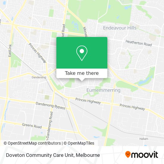 Doveton Community Care Unit map