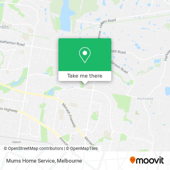 Mums Home Service map