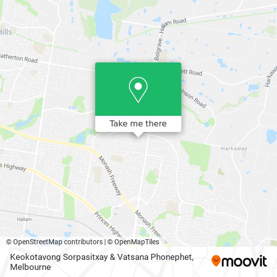 Keokotavong Sorpasitxay & Vatsana Phonephet map