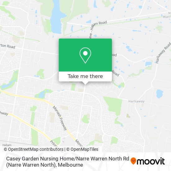 Mapa Casey Garden Nursing Home / Narre Warren North Rd