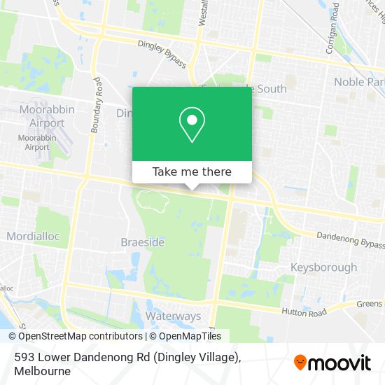 Mapa 593 Lower Dandenong Rd (Dingley Village)