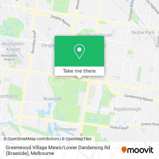 Greenwood Village Mews / Lower Dandenong Rd (Braeside) map