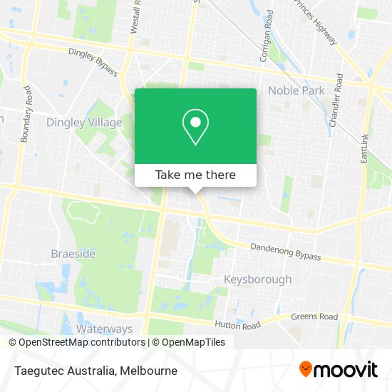 Mapa Taegutec Australia