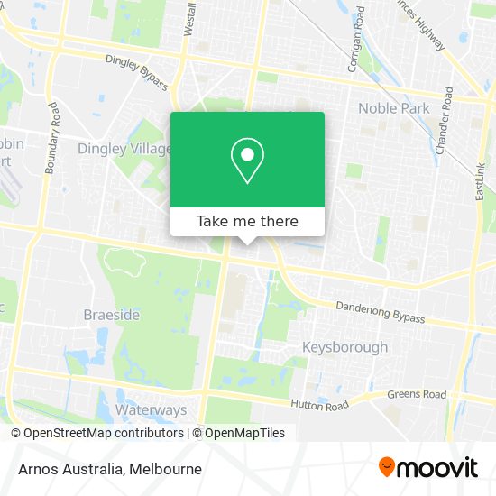 Mapa Arnos Australia