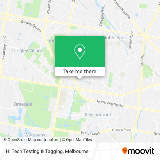 Hi Tech Testing & Tagging map