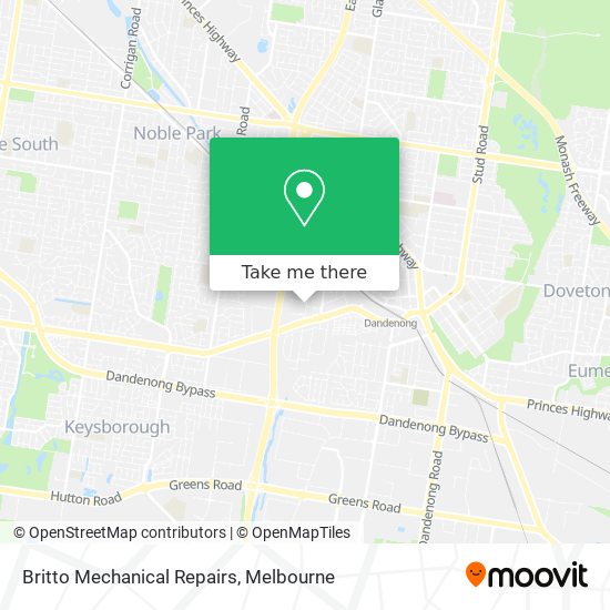 Britto Mechanical Repairs map