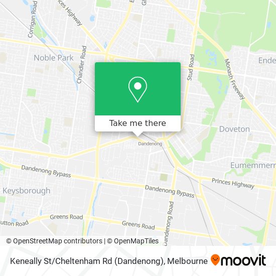 Mapa Keneally St / Cheltenham Rd (Dandenong)