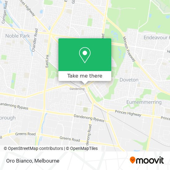 Oro Bianco map
