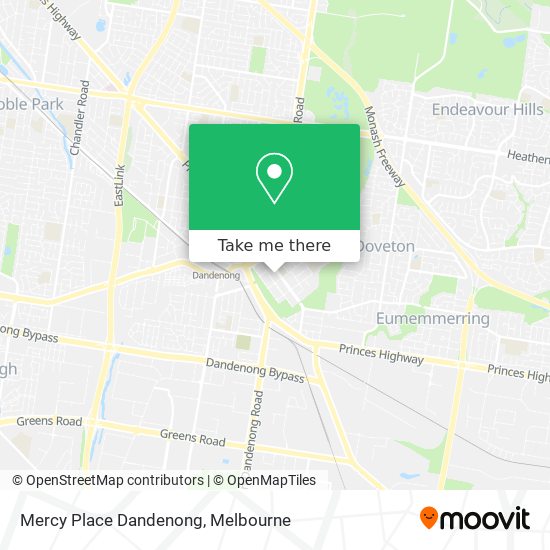 Mercy Place Dandenong map