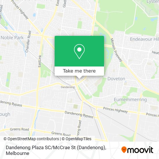 Mapa Dandenong Plaza SC / McCrae St