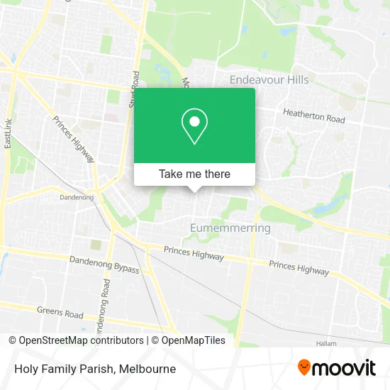 Holy Family Parish map