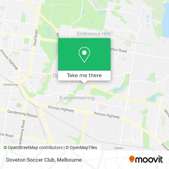 Doveton Soccer Club map