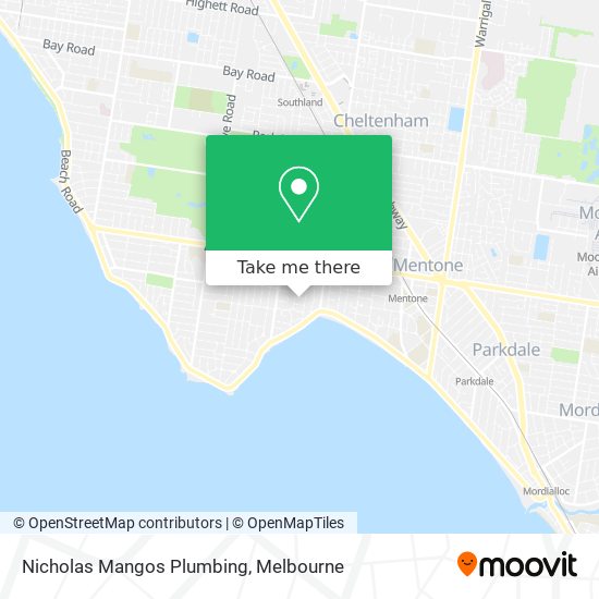 Nicholas Mangos Plumbing map