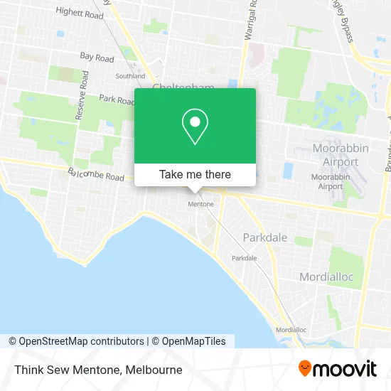 Mapa Think Sew Mentone