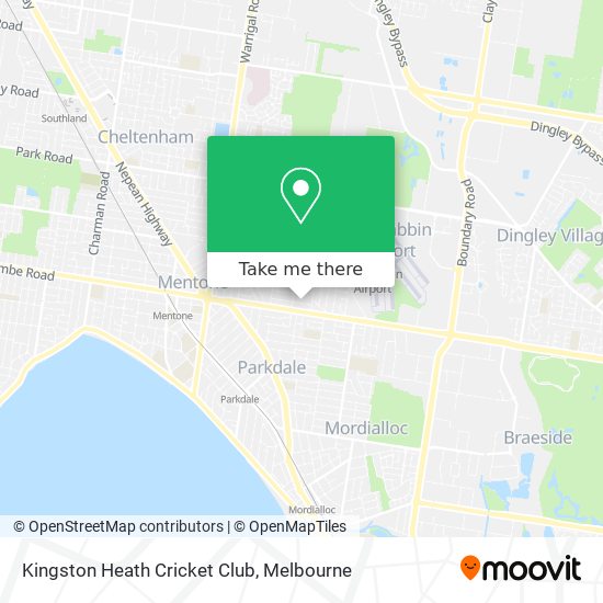 Kingston Heath Cricket Club map