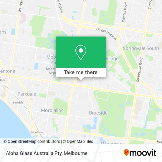 Alpha Glass Australia Pty map