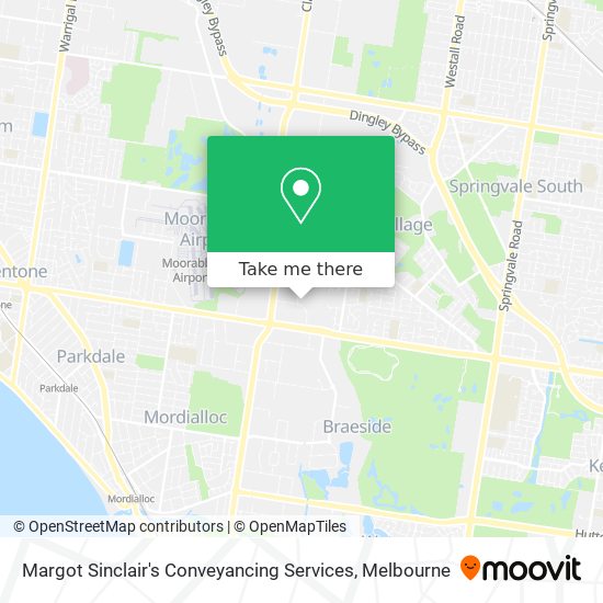 Margot Sinclair's Conveyancing Services map