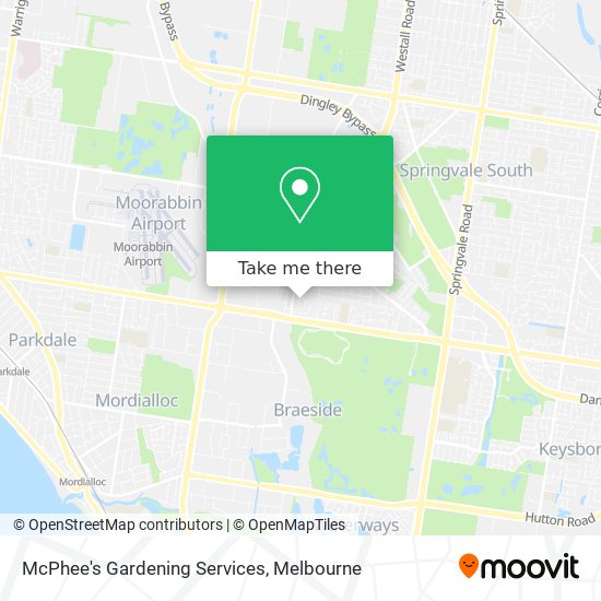 McPhee's Gardening Services map