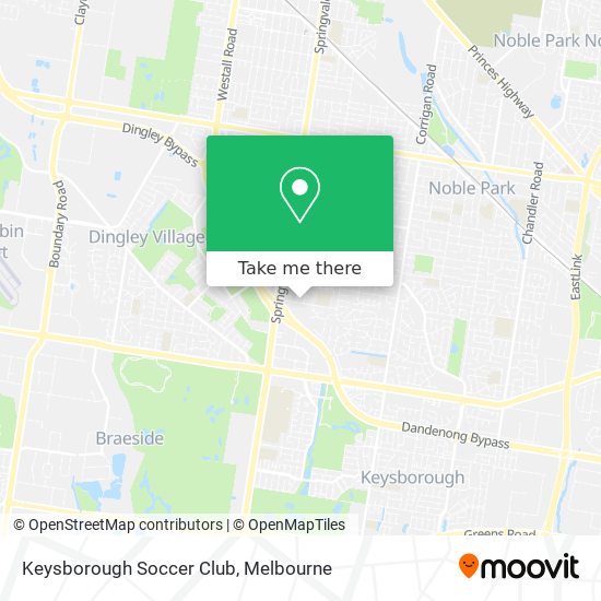 Keysborough Soccer Club map