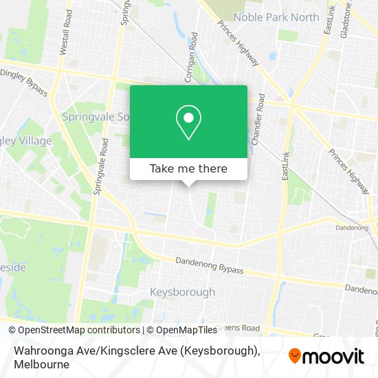 Wahroonga Ave / Kingsclere Ave (Keysborough) map