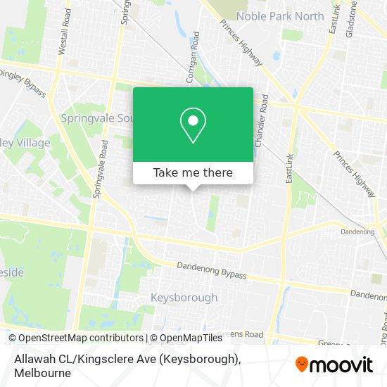 Allawah CL / Kingsclere Ave (Keysborough) map