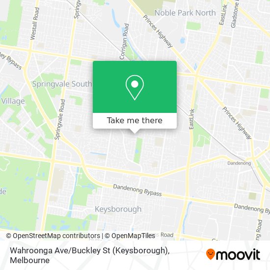 Mapa Wahroonga Ave / Buckley St (Keysborough)