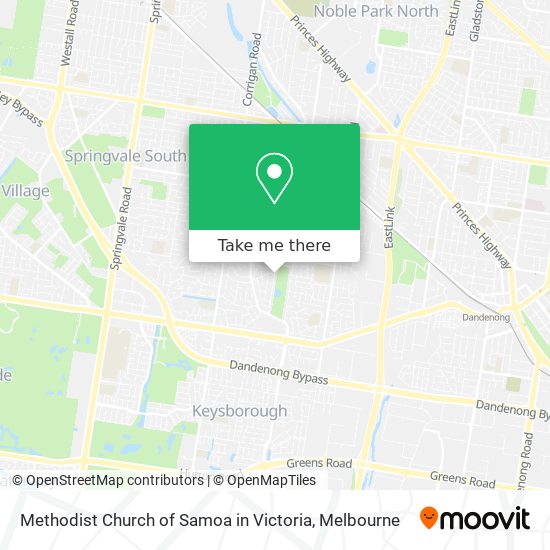 Methodist Church of Samoa in Victoria map