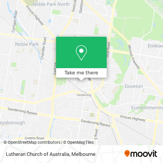 Lutheran Church of Australia map