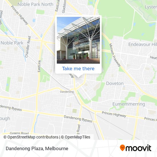 Mapa Dandenong Plaza