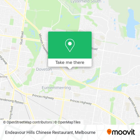 Endeavour Hills Chinese Restaurant map