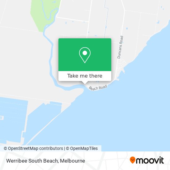 Werribee South Beach map