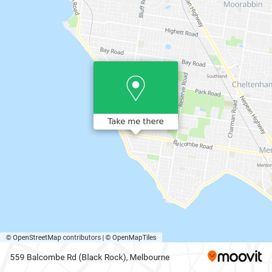 Mapa 559 Balcombe Rd (Black Rock)