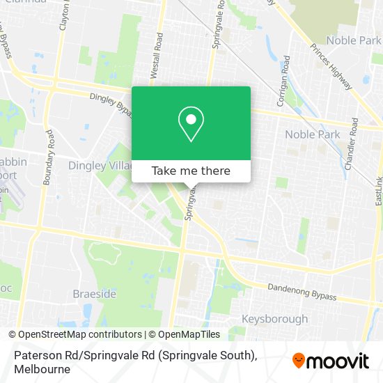 Mapa Paterson Rd / Springvale Rd (Springvale South)