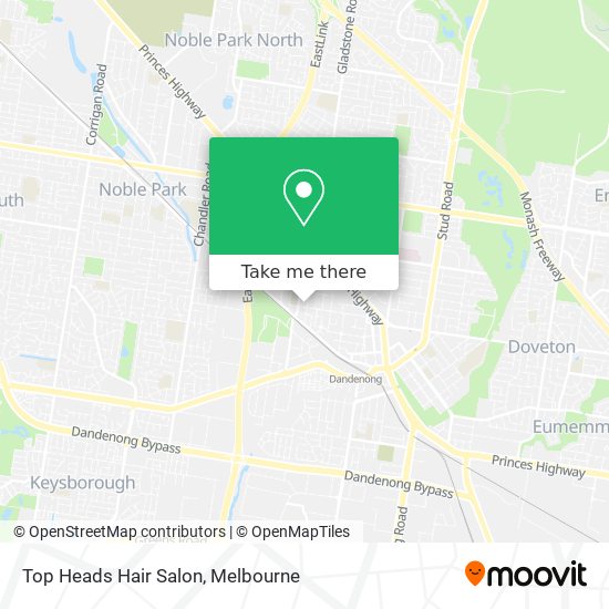 Top Heads Hair Salon map