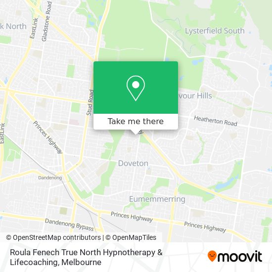 Roula Fenech True North Hypnotherapy & Lifecoaching map