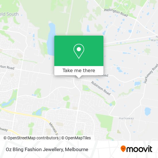 Oz Bling Fashion Jewellery map