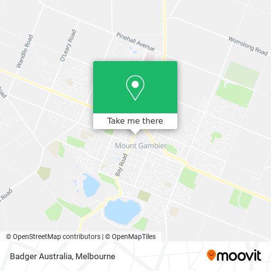 Mapa Badger Australia