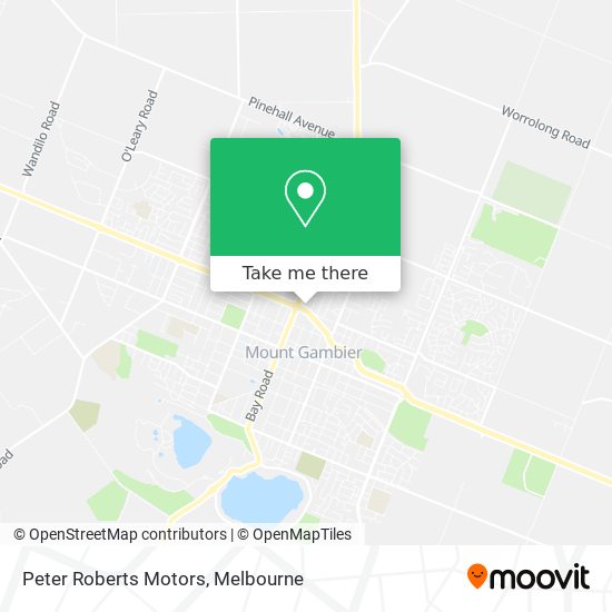 Mapa Peter Roberts Motors