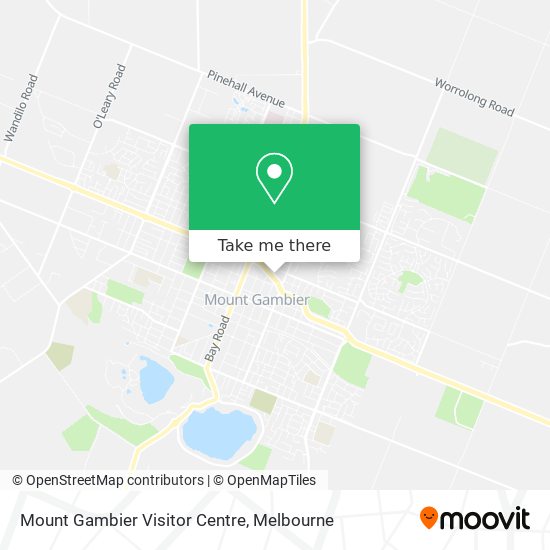 Mount Gambier Visitor Centre map