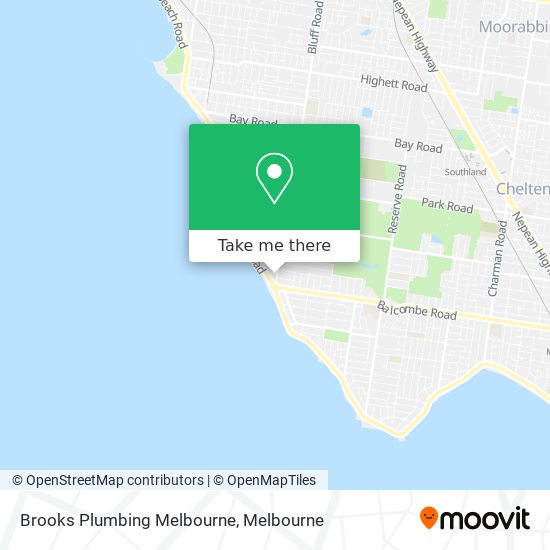 Mapa Brooks Plumbing Melbourne