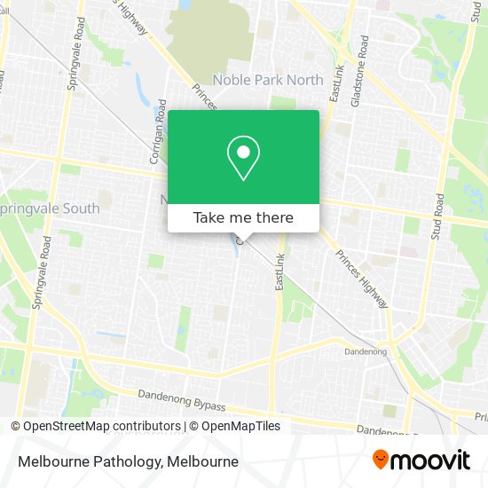 Melbourne Pathology map