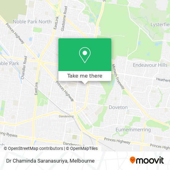 Dr Chaminda Saranasuriya map