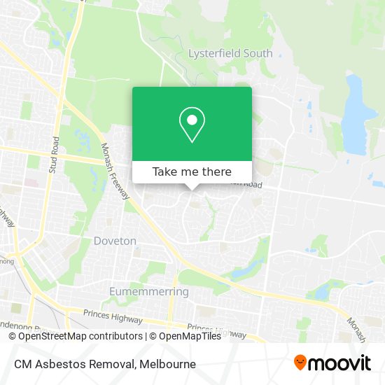 CM Asbestos Removal map