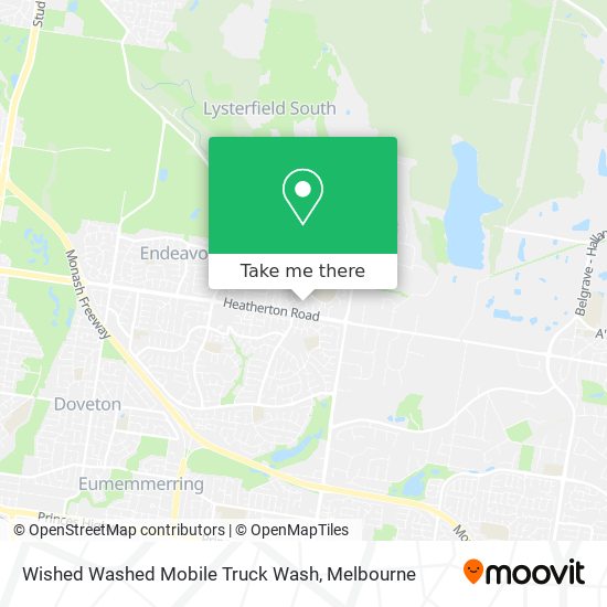 Wished Washed Mobile Truck Wash map