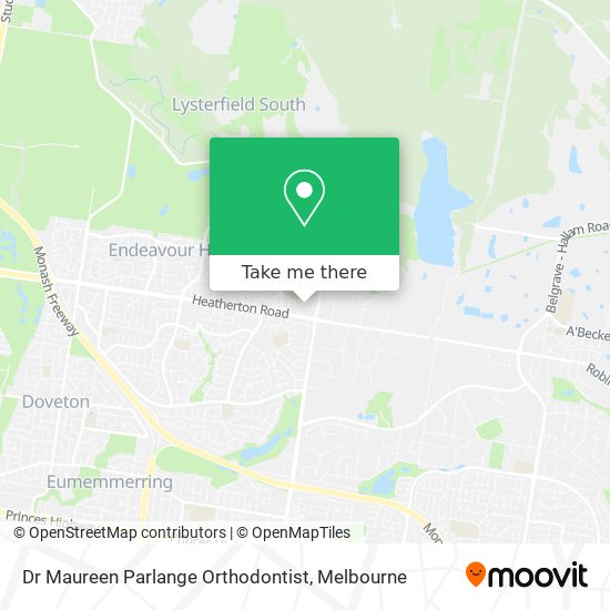 Dr Maureen Parlange Orthodontist map