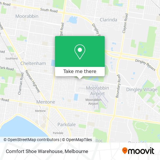 Comfort Shoe Warehouse map