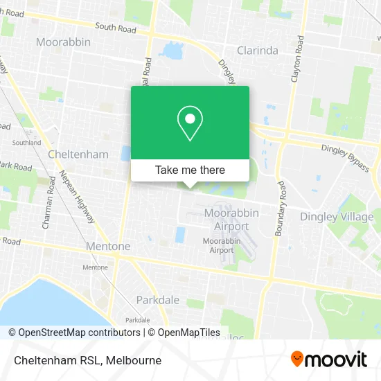 Cheltenham RSL map